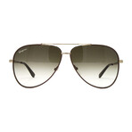 Men's SF131S Sunglasses // Shiny Brown + Dark Brown