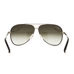 Men's SF131S Sunglasses // Shiny Brown + Dark Brown