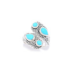 Women's Sleeping Beauty Turquoise Bypass Ring (8)