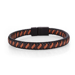 Braided Leather Bracelet // Brown
