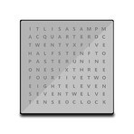 Alphabet Clock // Silver