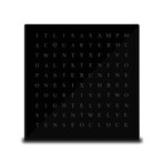 Alphabet Clock // Black