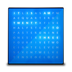 Alphabet Clock // Blue