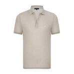Valley Short Sleeve Polo Shirt // Beige (S)