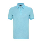 Chad Short Sleeve Polo Shirt // Turquoise (XS)