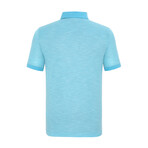 Chad Short Sleeve Polo Shirt // Turquoise (M)