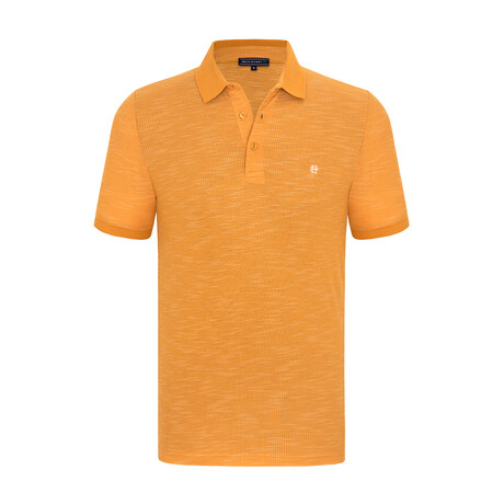 Cameron Short Sleeve Polo Shirt // Yellow (L)