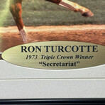 Ron Turcotte Signed "Secretariat" Photo // Framed