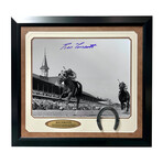 Ron Turcotte Signed "Secretariat" Kentucky Derby Photo // Framed