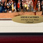 Steve Cauthen Signed "Affirmed" Photo // Framed