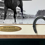 Ron Turcotte Signed "Secretariat" Far Away Belmont Photo // Framed