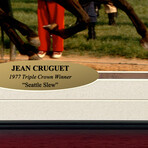 Jean Cruguet Signed "Seattle Slew" Photo // Framed