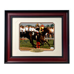 Jean Cruguet Signed "Seattle Slew" Photo // Framed