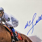Mike Smith // "Justify" Preakness Stakes Photo //  Signed + Framed