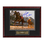Justify // Mike Smith // Framed + Signed Photograph w/ Inscription