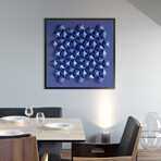 Crisp Abstract Wall Sculpture // Interlock Penta I Blue