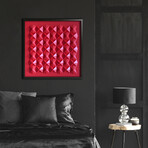 Crisp Abstract Wall Sculpture // Interlock Tetra I Red