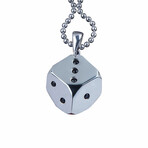 Dice Necklace // White (XL)