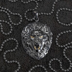 Lion Necklace // Black (L)