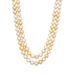 Assael 18k Yellow Gold Diamond + Akoya Necklace // Store Display