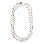 Assael 18k White Gold + South Sea Pearl Necklace // Store Display