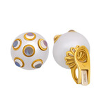 Assael 18k Yellow Gold + South Sea Pearl Earrings // Store Display