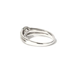 18k White Gold Diamond Halo Ring // Ring Size: 7.25 // New