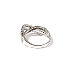 18k Black & White Gold Diamond Ring // Ring Size: 6