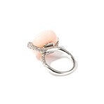 18k White Gold Opal Ring // Ring Size: 6.5