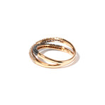 18k Pink Gold Diamond Ring // Ring Size: 7