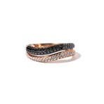 18k Pink Gold Diamond Ring // Ring Size: 7.75