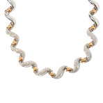 18k White & Pink Diamond Necklace // 16.5"
