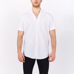 Short Sleeve Button Up Shirt // White (S)