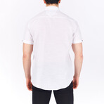 Short Sleeve Button Down Shirt // White (S)