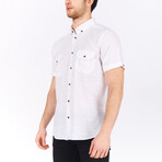 Short Sleeve Button Down Shirt // White (2XL)