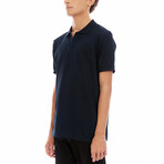 Short Sleeve Polo Shirt // Navy Blue (2XL)