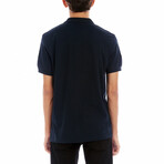 Short Sleeve Polo Shirt // Navy Blue (M)