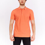 Short Sleeve Polo Shirt // Orange (S)