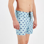 Fish Swim Shorts // Blue (2XL)