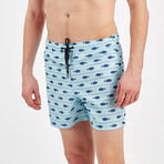 Fish Swim Shorts // Blue (XL)
