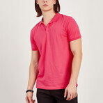 Short Sleeve Polo Shirt // Pomegranate (S)