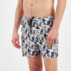 Camera Swim Shorts // Multicolor (XL)