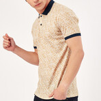 Short Sleeve Polo Shirt // Mustard + Navy (XL)