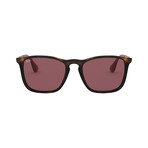 Men's Square Sunglasses // Havana + Dark Violet