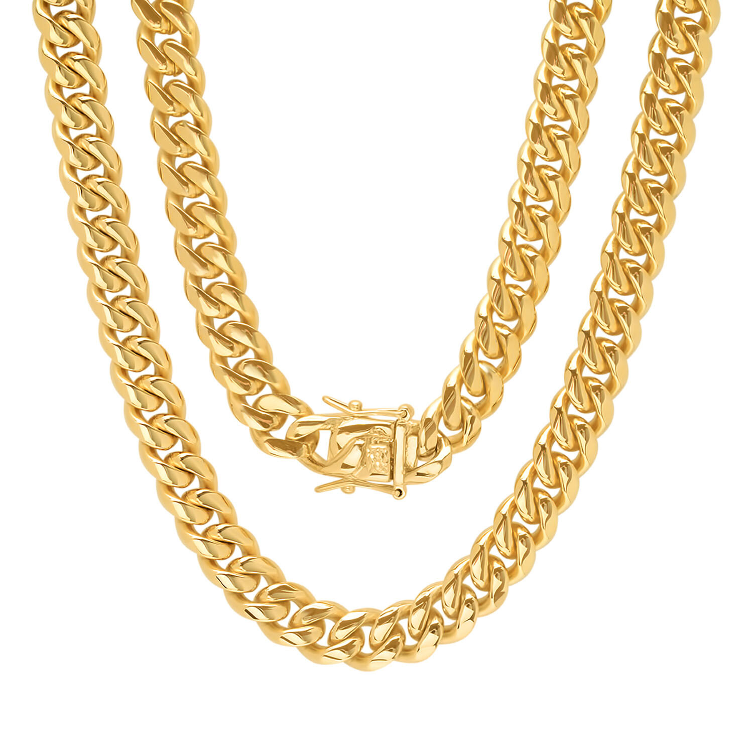 Anthony Jacobs // Miami Cuban Chain // 10mm // Gold Plated - Anthony ...