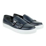 Monk Strap Sport Sneaker // Navy Blue (Euro Size 47)