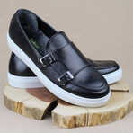 Monk Strap Sport Sneaker // Black (Euro Size 38)