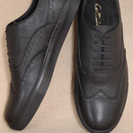 Sport Oxford Sneaker // Black Patent Leather (Euro Size 38)