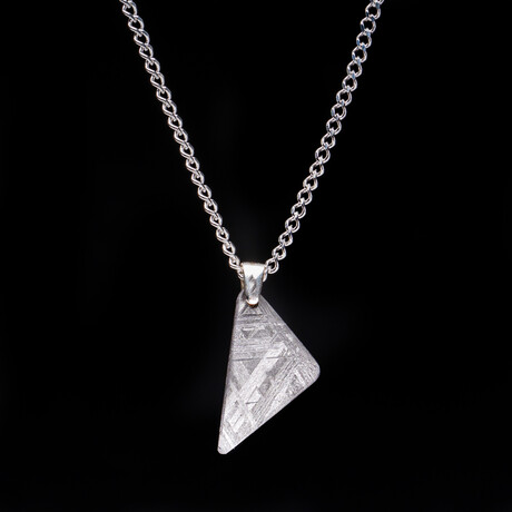 Genuine Natural Seymchan Meteorite Pendant + 18" Sterling Silver Chain // 2.6 g