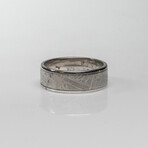 Genuine Natural Seymchan Meteorite Ring // Size 12